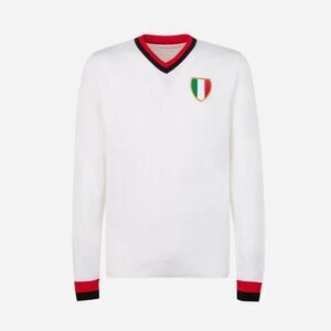 Ac Milan 1963 European Cup Final Retro Collection Away Jacket White Mens Size XL
